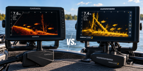 Comparação entre os sistemas de sonar em tempo real Garmin LiveScope e Humminbird MEGA Live para pesca esportiva